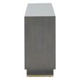 Deskey Sideboard - 2 Door - Medium - Grey and Faux Shagreen - 150cm