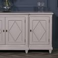 Distressed Mahogany Wood Sideboard - 4 Door - Extra Large