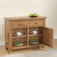 Dorset Sideboard - 2 Door - Medium - 96cm - Oak