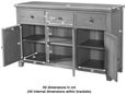 Dorset Sideboard - 3 Door - Large - 137cm - Oak