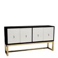 Dumas Sideboard - 4 Door - Large - Black and White - 170cm