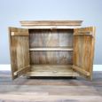 Sideboard - Carved Mango Wood - 2 Door - Small - 91cm