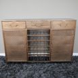 Wine Sideboard - Copper - 2 Door - 3 Drawer