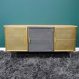 Sideboard - 3 Door - Low - Gold Metal - 118cm