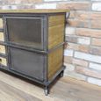 Sideboard - 4 Door - Medium - on Wheels - 125cm - Industrial - Metal & Wood