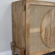 Sideboard - Mango Wood and Rattan - 2 Door - Small - 114cm