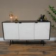 Sideboard - Venice Marble Effect - 3 Door - Medium - 150cm