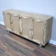 Sideboard - Wood and Rattan - 4 Door - Extra Large - 180cm
