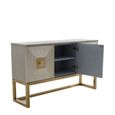 Duvali Sideboard - 3 Door - Medium - Silver and Gold - 150cm