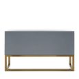 Duvali Sideboard - 3 Door - Medium - Silver and Gold - 150cm