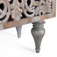 Edith Sideboard - Grey Carved Mango Wood - 2 Door - Medium - 150cm