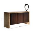 Espresso and Wood Sideboard - Medium - Marble - Variation Available