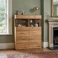 Fargo Large Highboard - 4 Door - Blonde Oiled Oak