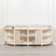 French Style Sideboard - Corley Ivory - Curved - 4 Door - Extra Large