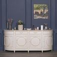 French Style Sideboard - Corley Ivory - Curved - 4 Door - Extra Large