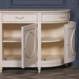 French Style Sideboard - Corley Ivory - Curved - 4 Door - Extra Large