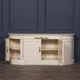 French Style Sideboard - Ivory Mahogany - Curved - 4 Door - Extra Large