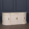 French Style Sideboard - Ivory Mahogany - Curved - 4 Door - Extra Large