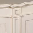 French Style Sideboard - Ivory Mahogany - Curved - 4 Door - Extra Large