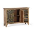 Galach Sideboard - Mango Wood - Black Painted - 2 Door - Medium - 107cm