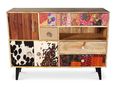 Gaya Multi Coloured 120cm Small 3 Door Sideboard