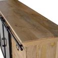 Grapsht Sideboard - Industrial Style Mango Wood - 2 Door - Extra Large - 180cm