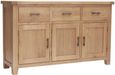 Hampshire Oak Sideboard - 3 Door - Large - 150cm