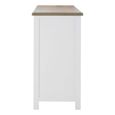 Hampstead Sideboard - 4 Door - Large - White and Oak - 180cm