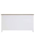 Hampstead Sideboard - 4 Door - Large - White and Oak - 180cm