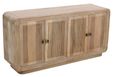 Hanover Ribbed Carved Mango Wood Large Sideboard - 4 Doors
