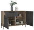 Harvard Grey Wood Effect 2 Door Small Sideboard