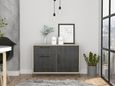 Harvard Grey Wood Effect 2 Door Small Sideboard