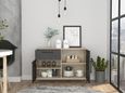 Harvard Grey Wood Effect 2 Door Small Sideboard