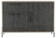 Harvard Grey Wood Effect 2 Door Small Sideboard