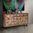 Hasley Sideboard - Recycled Wood - 3 Door - Medium - 150cm