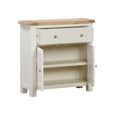 Hayley Sideboard - 2 Door - Compact - 80cm - Oak and White