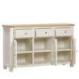 Hayley Sideboard - 3 Door - Medium - 137cm - Oak and White