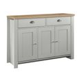 Highgate Medium Sideboard - 3 Door - Grey Painted