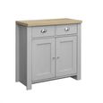 Highgate Small Sideboard - 2 Door - Grey Painted