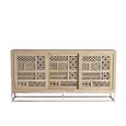 Hiram Sideboard - Carved Mango Wood - 3 Door - Extra Large - 190cm