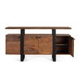 Hoteshi Sideboard - Walnut Rosewood - 4 Door - Large - 175cm