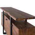 Hoteshi Sideboard - Walnut Rosewood - 4 Door - Large - 175cm