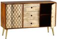 Imphal Mango Wood Geometric 130cm Medium Sideboard