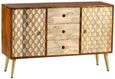 Imphal Mango Wood Geometric 130cm Medium Sideboard