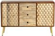 Imphal Mango Wood Geometric 130cm Medium Sideboard
