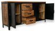Induse Industrial Mango Wood 160cm Large Sideboard