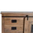 Iron Works Sideboard - Mango Wood - 2 Door - Large - 165cm