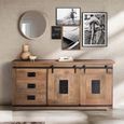 Iron Works Sideboard - Mango Wood - 2 Door - Large - 165cm