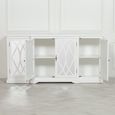 Jaconita Sideboard - White Mirrored Front - 4 Door - Extra Large - 180cm