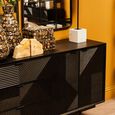 Jakara Sideboard - 4 Door - Extra Large - 200cm - Black Wood
